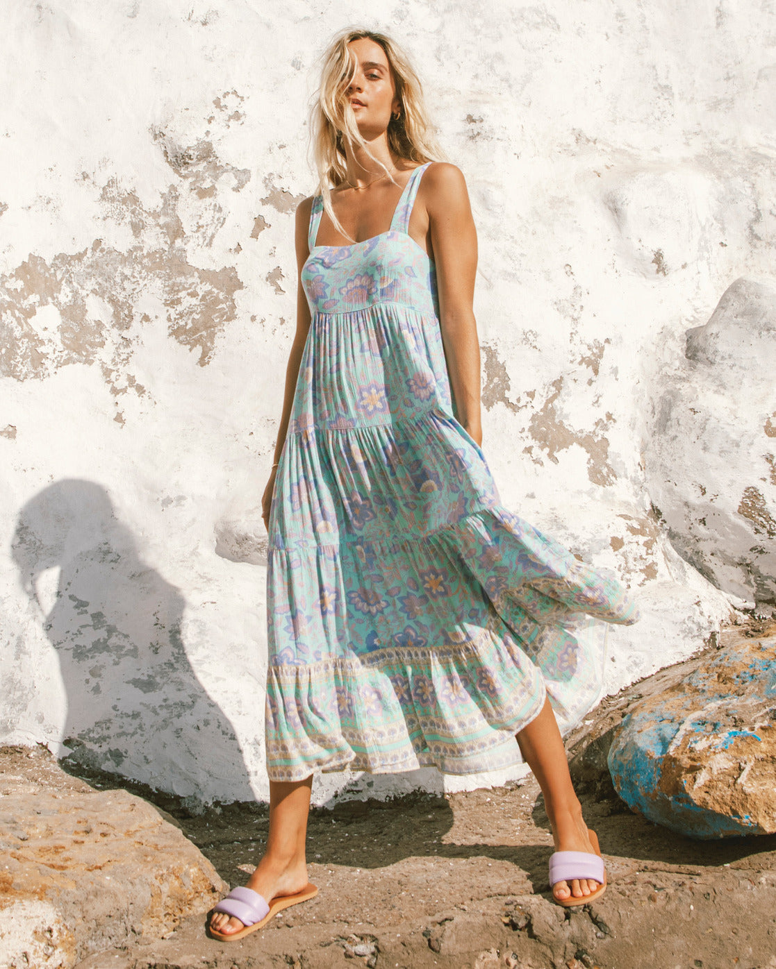 Billabong Hideaway Shine On Midi Dress