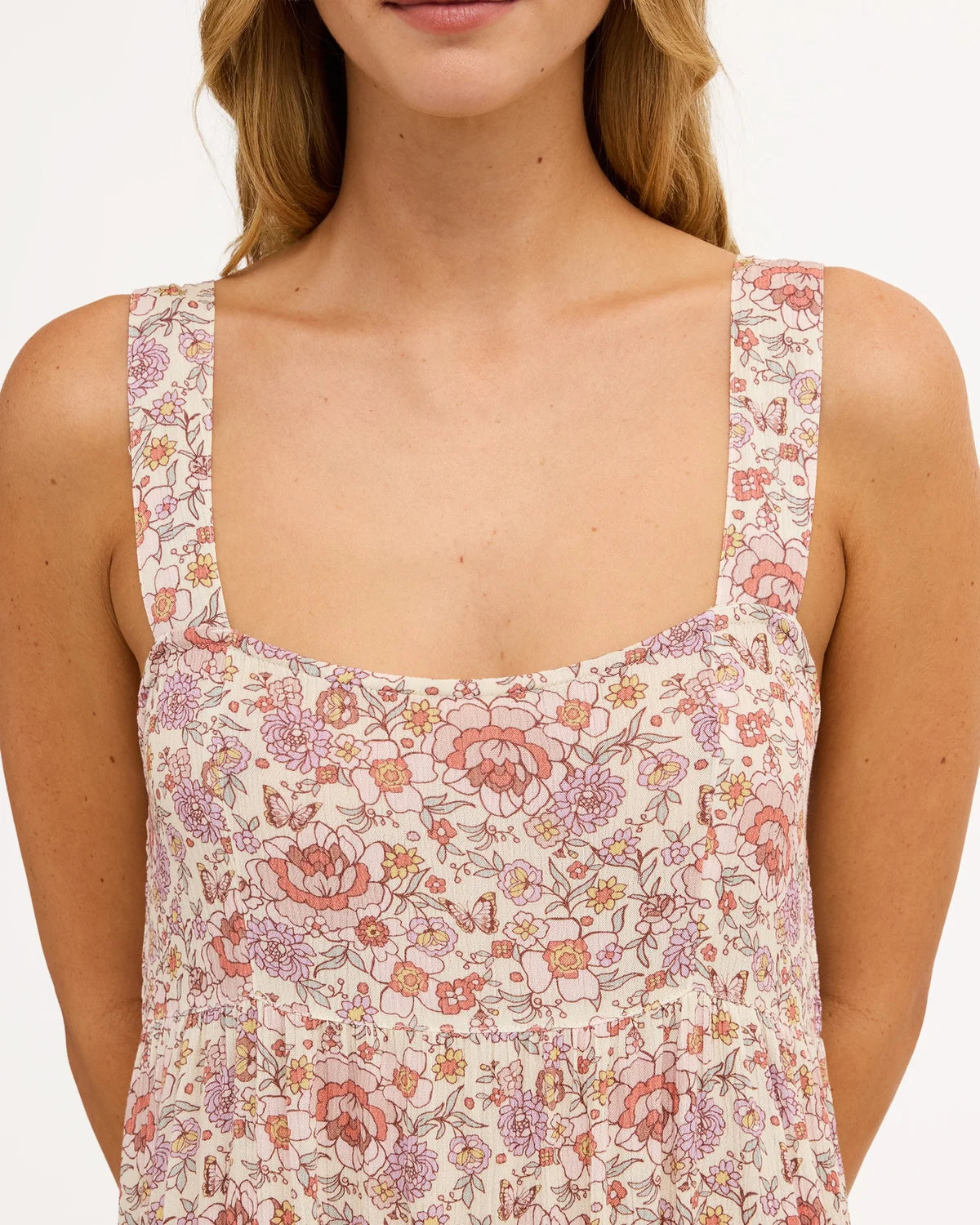Billabong Womens Forevermore Shine On Midi Dress