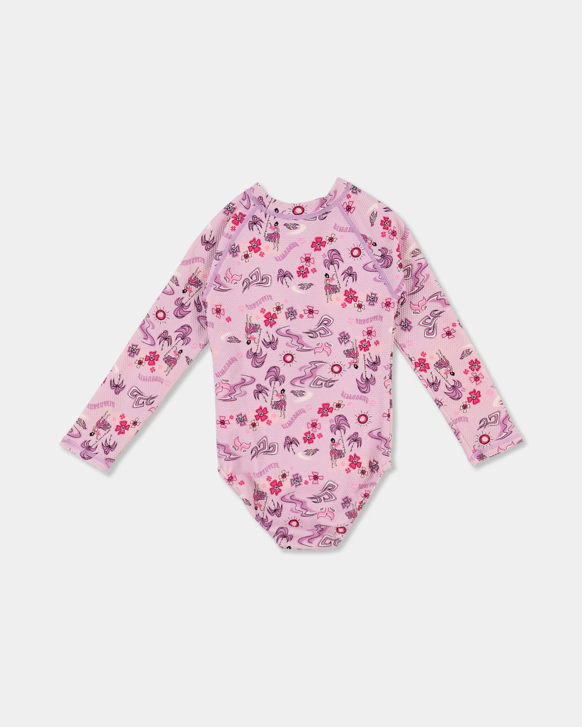 Billabong Girls 0-5 Hula Haze One Piece Shortie Long Sleeve Rash Vest