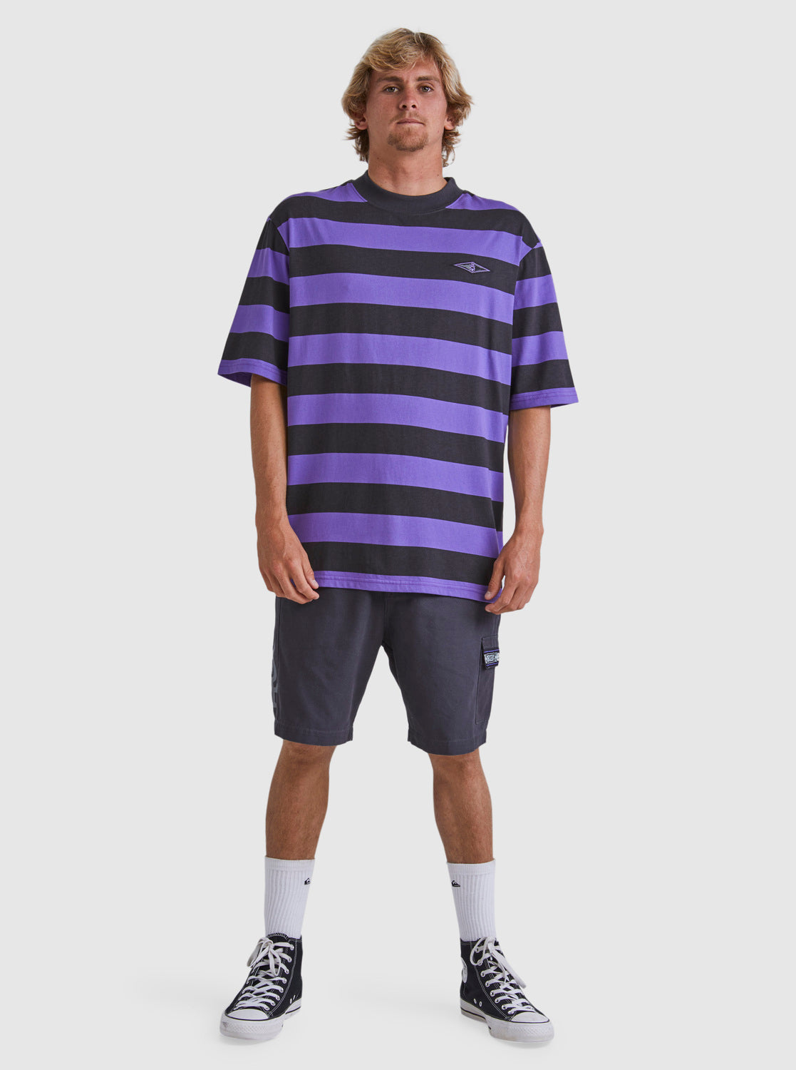 Quiksilver Mens Mercury Stripe T-Shirt