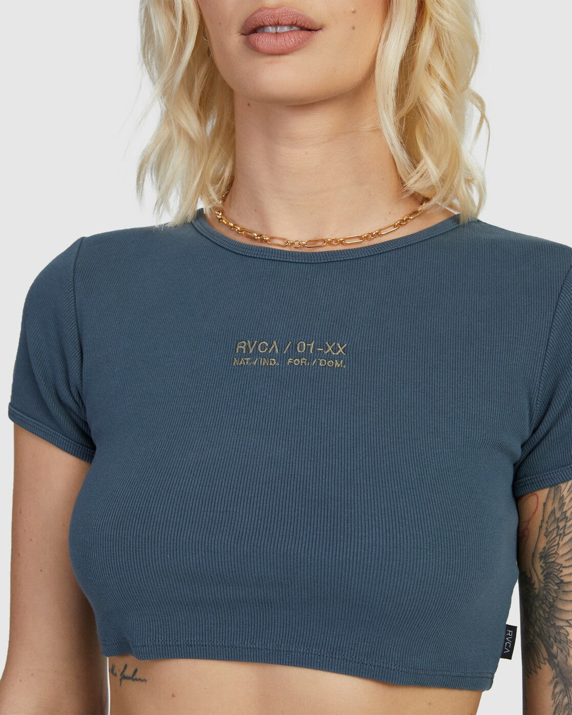 RVCA Womens Circa Half Baby T-Shirt