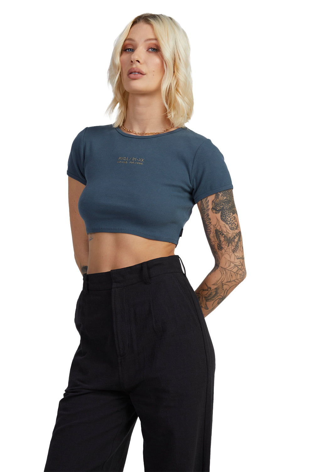RVCA Womens Circa Half Baby T-Shirt