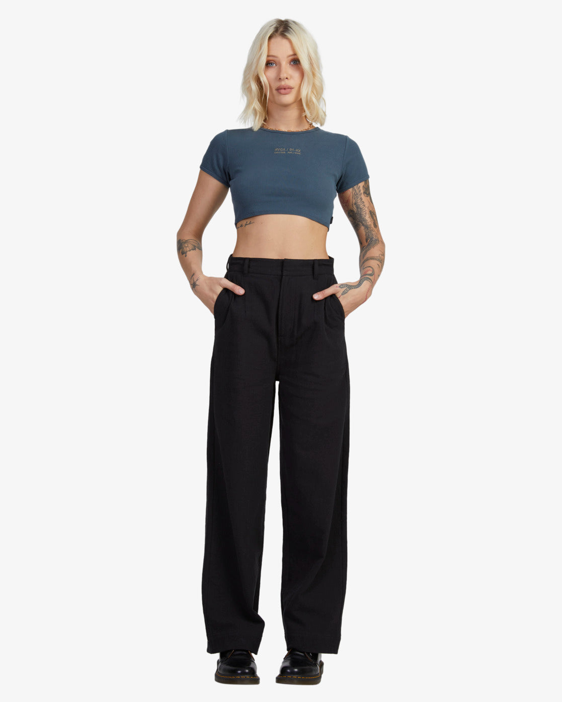 RVCA Womens Circa Half Baby T-Shirt