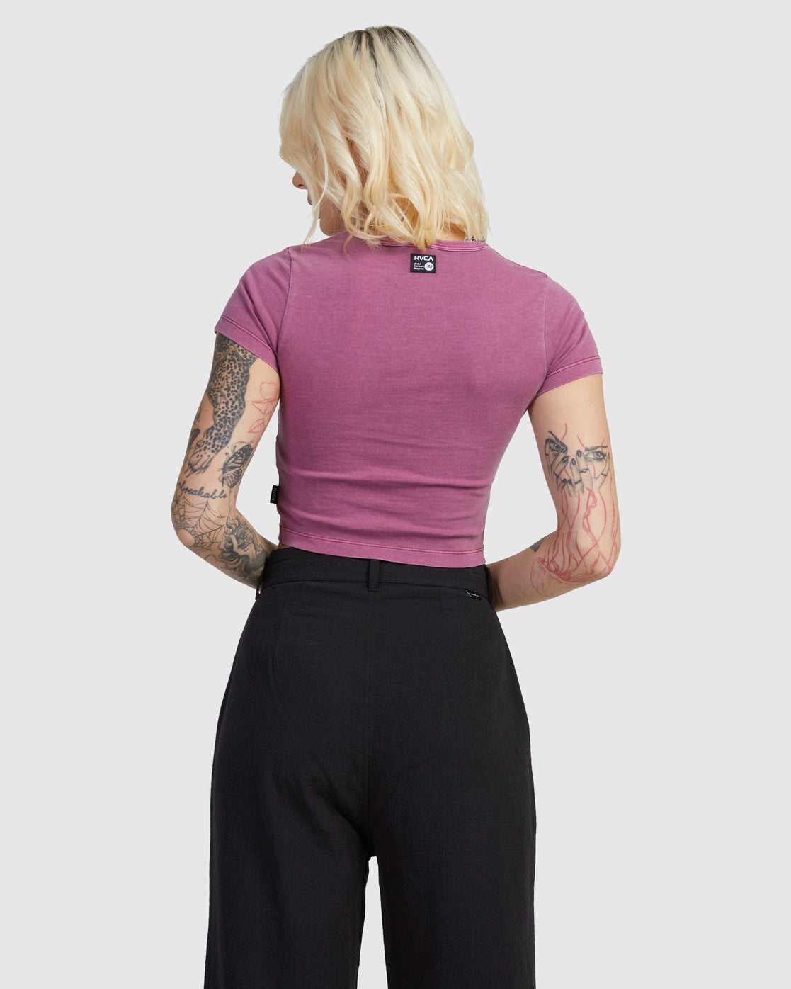 RVCA Womens Krak Eagle Baby Tee