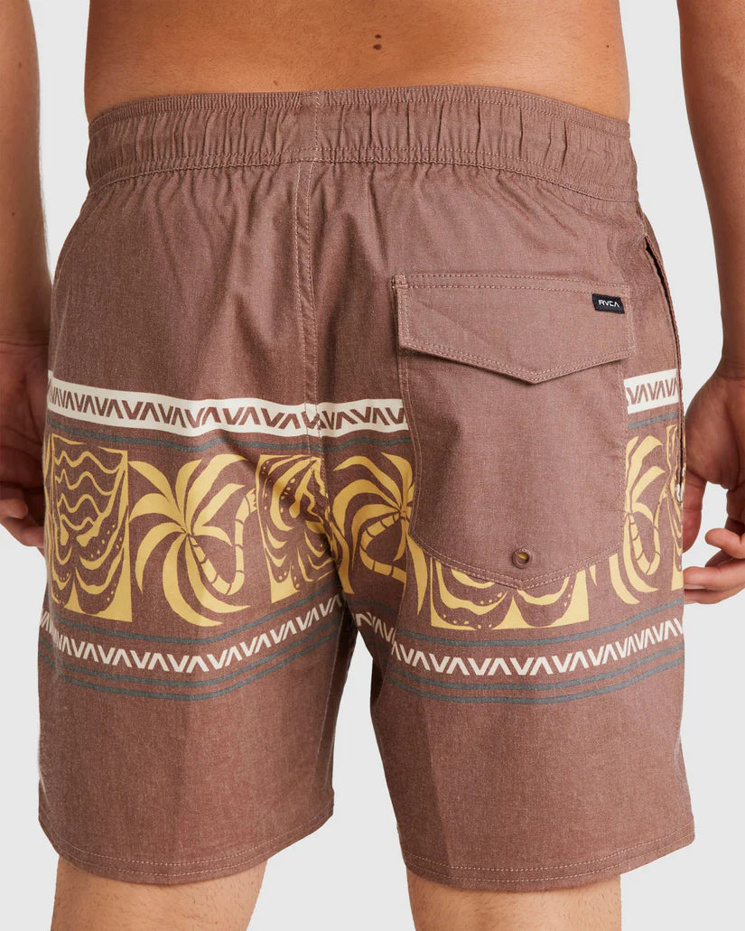 RVCA Mens Fronds Divide Elastic Boardshorts