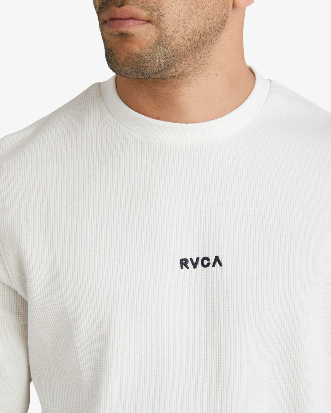 RVCA Mens Haru Waffle L/S T-Shirt