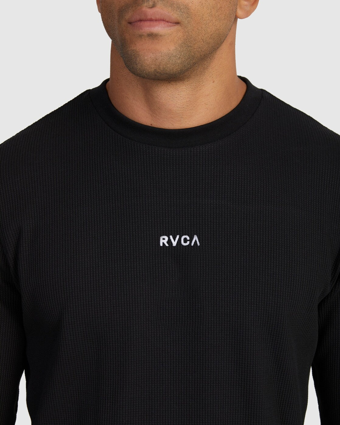 RVCA Mens Haru Waffle L/S T-Shirt