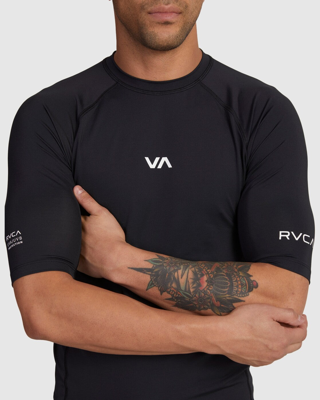 RVCA Mens VA Short Sleeve Rashshirt