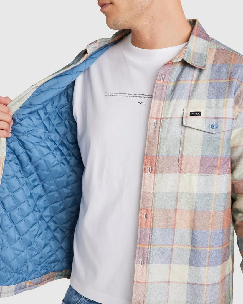 RVCA Mens Replacement Lined Long Sleeve Shirt