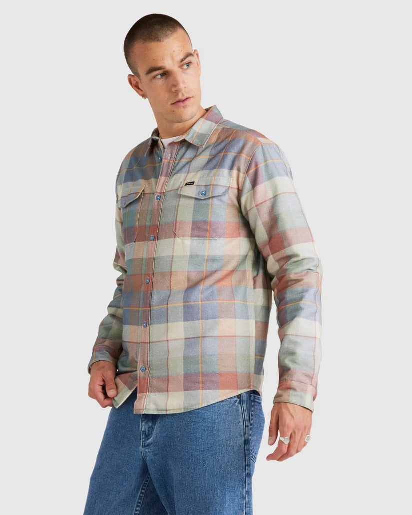 RVCA Mens Replacement Lined Long Sleeve Shirt
