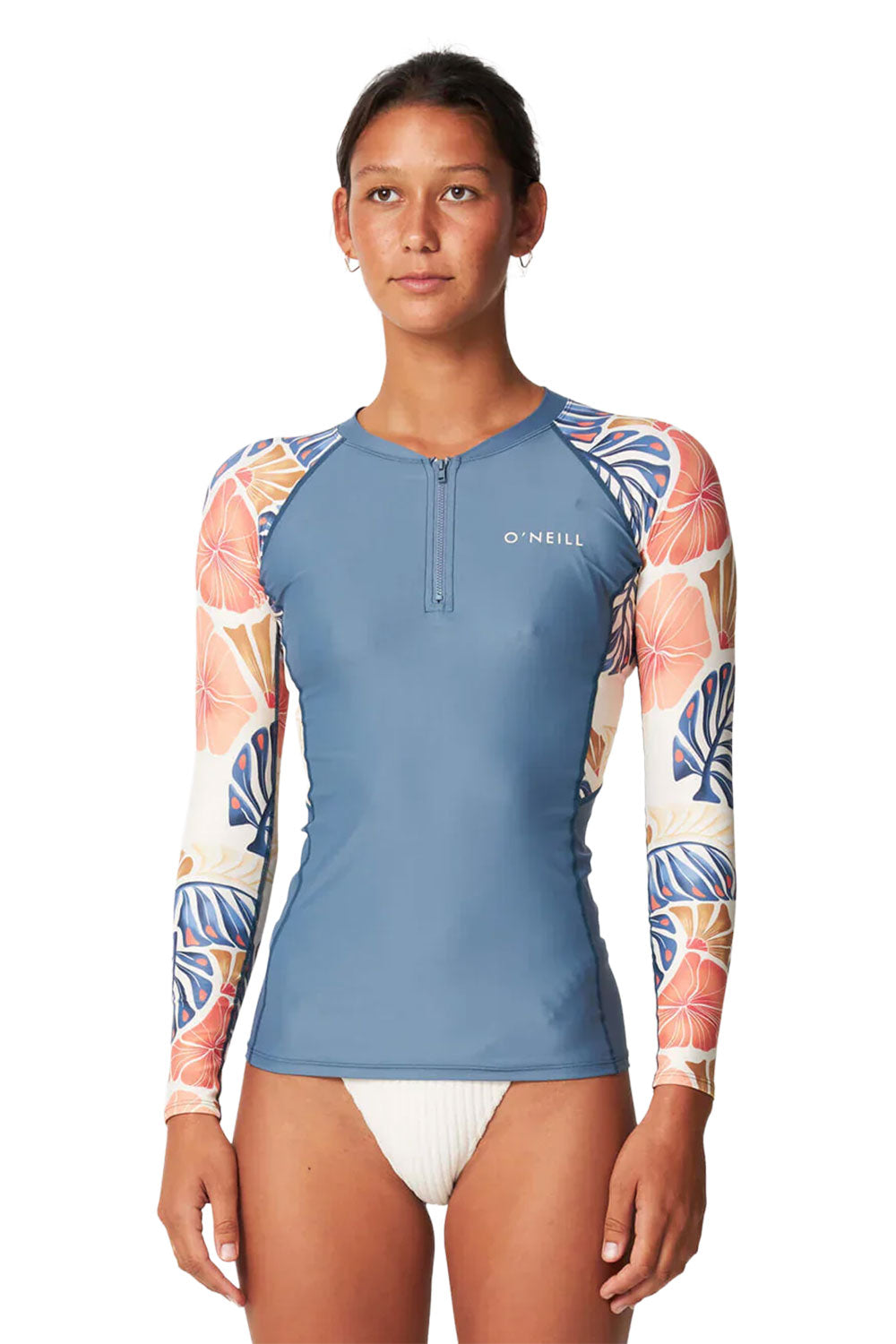 O'Neill Womens Bahia 1/4 Zip LS Rash Vest