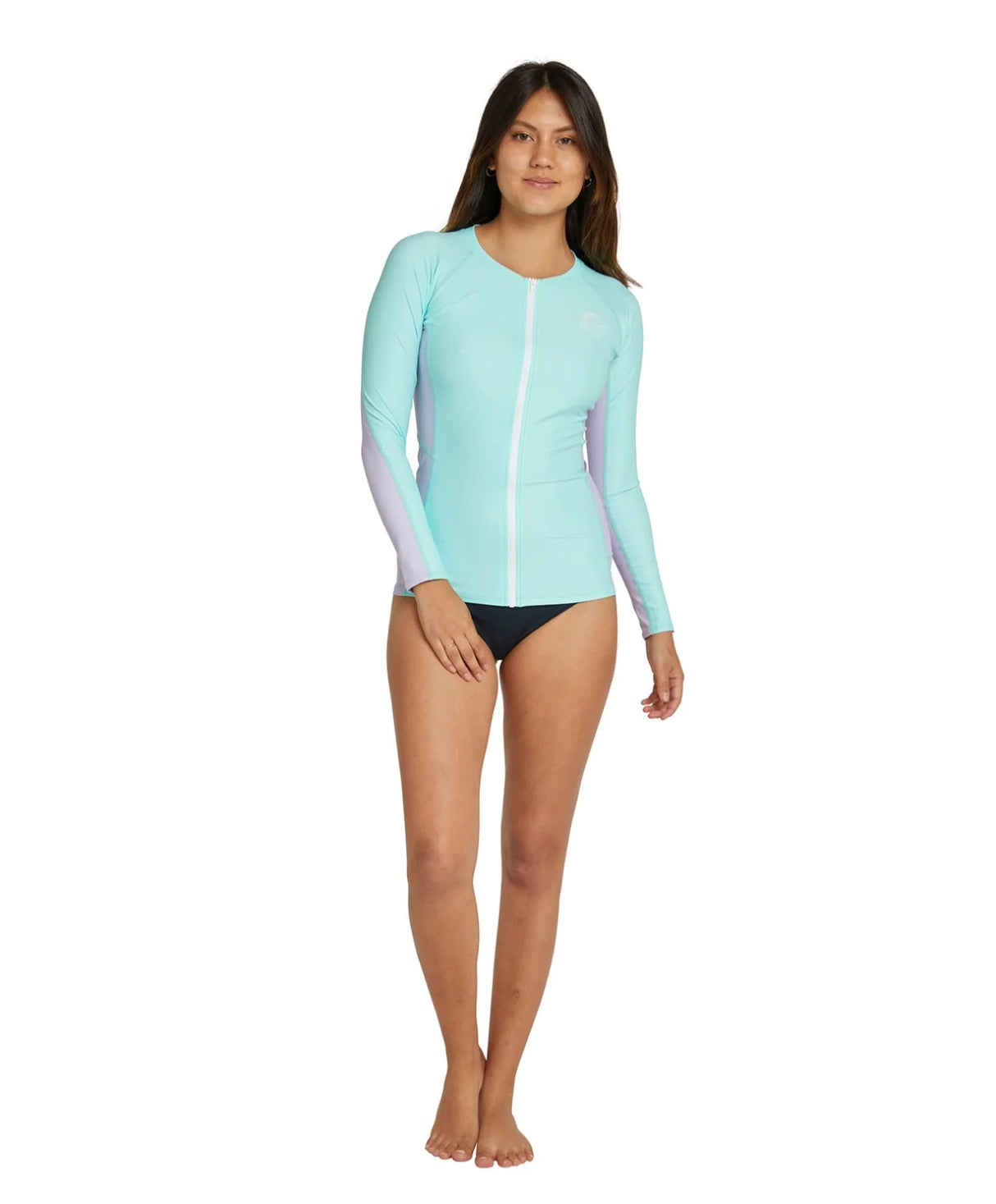 O'Neill Women's Bahia Front Zip Long Sleeve Rash Vest