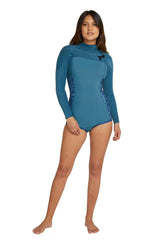 O'Neill Women's Hyperfreak 2mm Chest Zip Long Sleeve Spring Suit