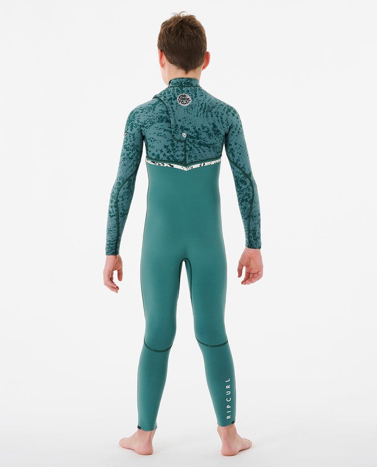 Rip Curl Boys Flashbomb 3/2mm Chest Zip Steamer Wetsuit