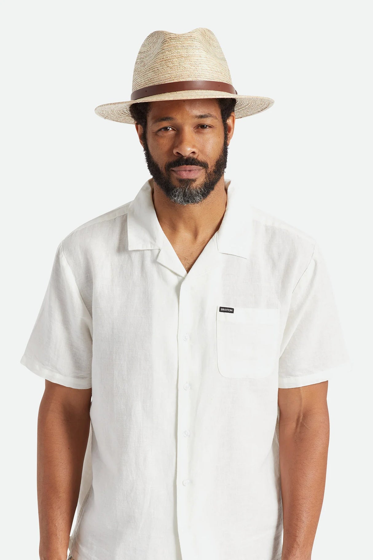 Brixton Messer Straw Fedora