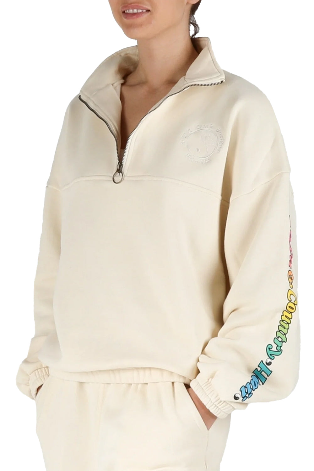 Town and Country Womens On Rail Half Zip Crew