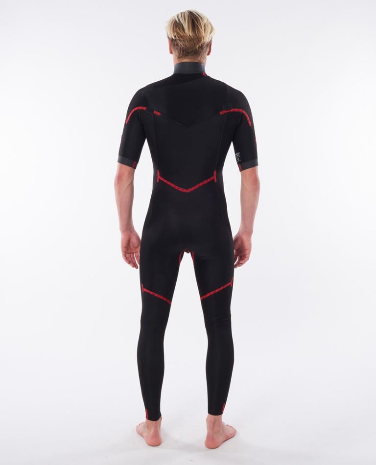 Rip Curl Men's 2mm Dawn Patrol Chest Zip Short Sleeve Steamer