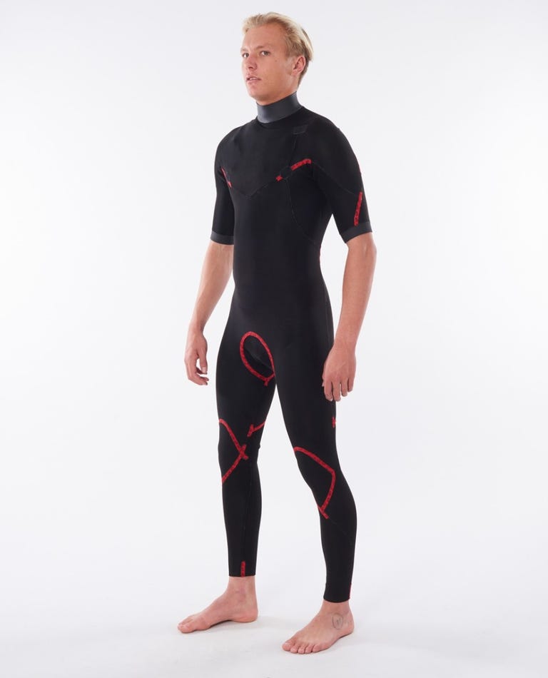 Rip Curl Men's 2mm Dawn Patrol Chest Zip Short Sleeve Steamer