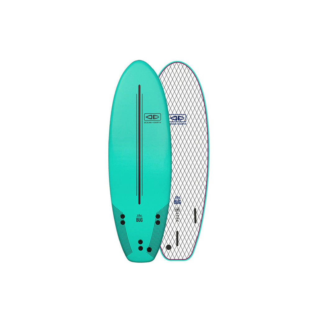 5'6 Ocean & Earth Bug Softboard - Comes with fins
