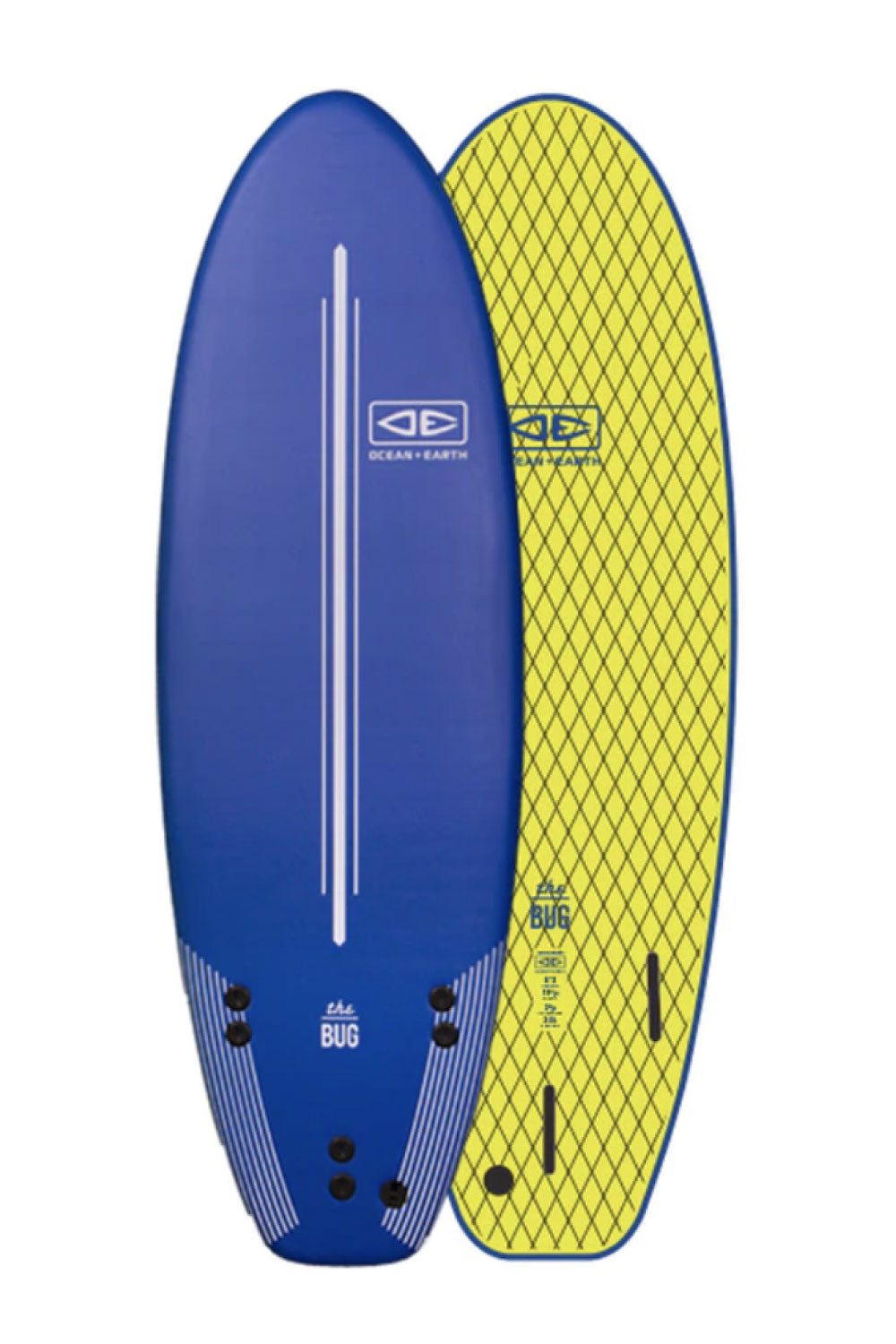 5'6 Ocean & Earth Bug Softboard - Comes with fins