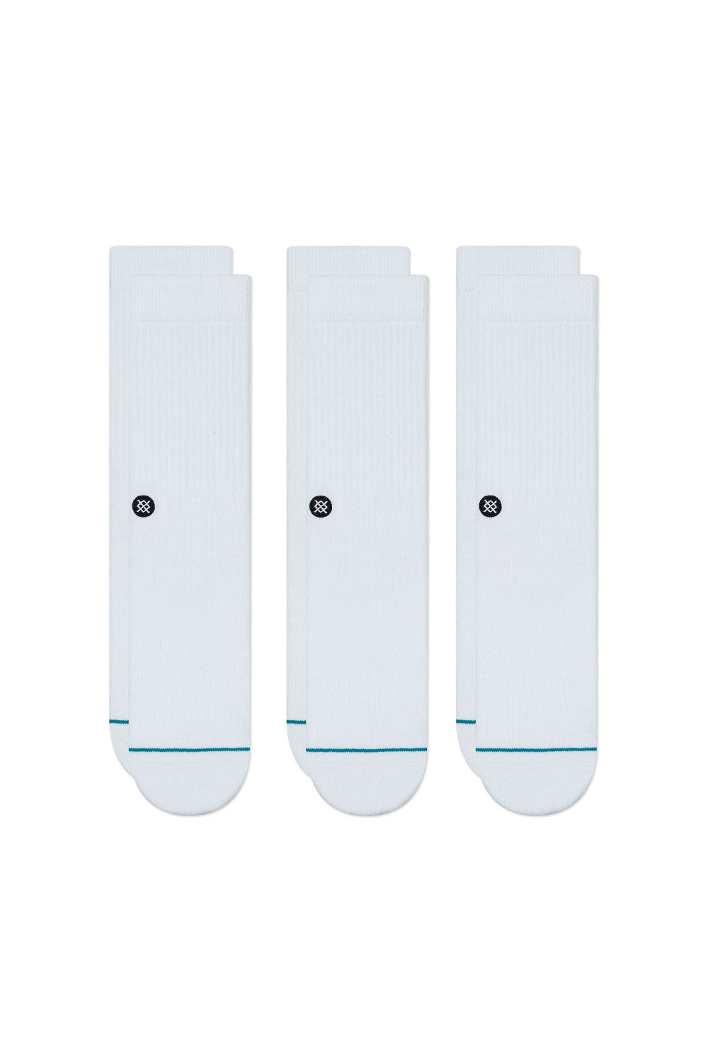 Stance Mens 'ICON' 3 Pack Socks - White
