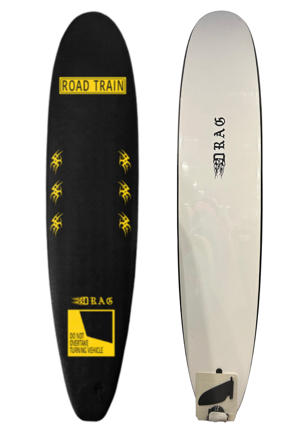 10ft Drag Board Co Road Train - Comes with fins
