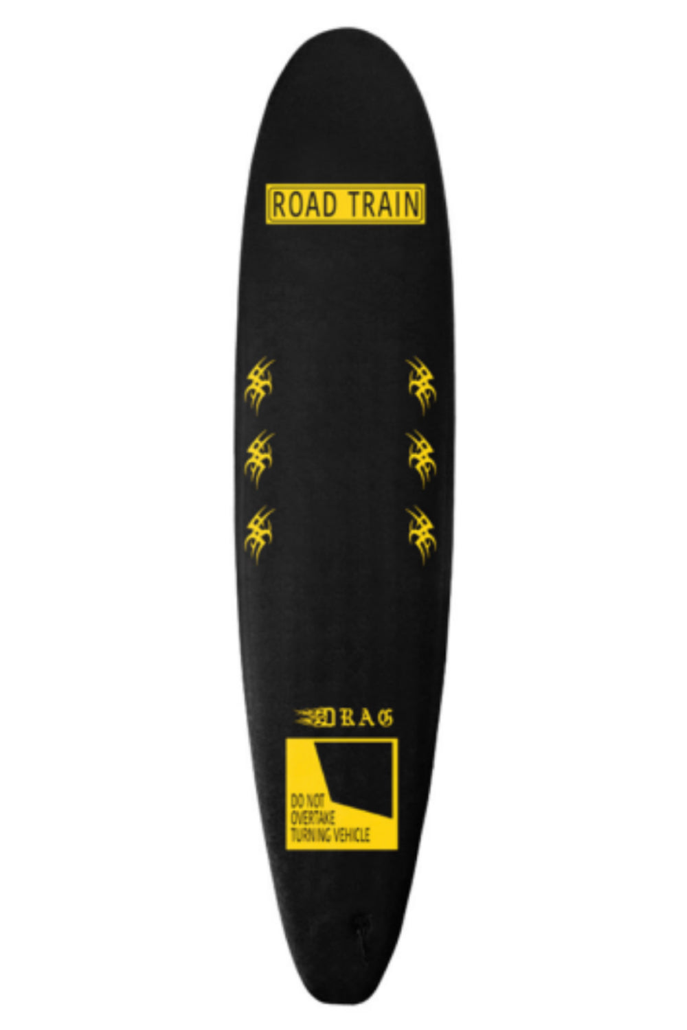 10ft Drag Board Co Road Train - Comes with fins