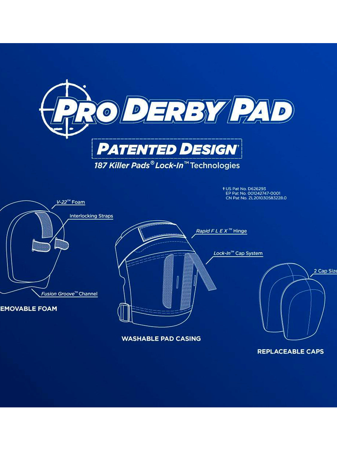 187 Killer Pads Pro Derby Knee Pads