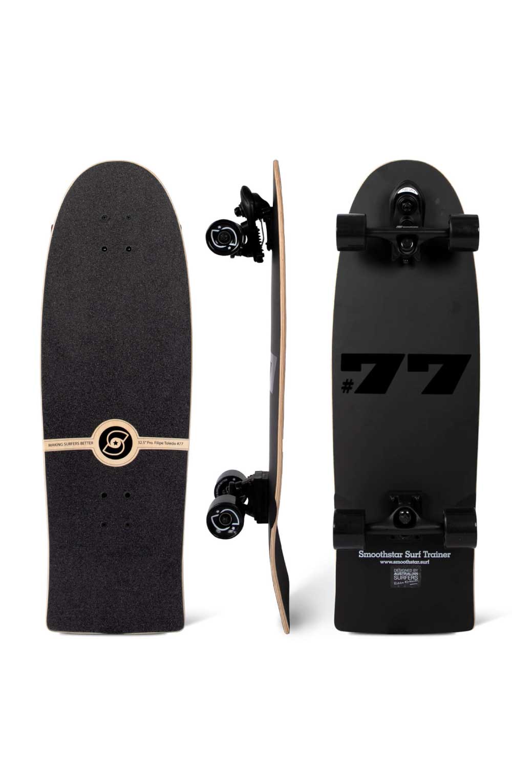 Smoothstar 32.5" Filipe Toledo #77 THD Surf Skateboard