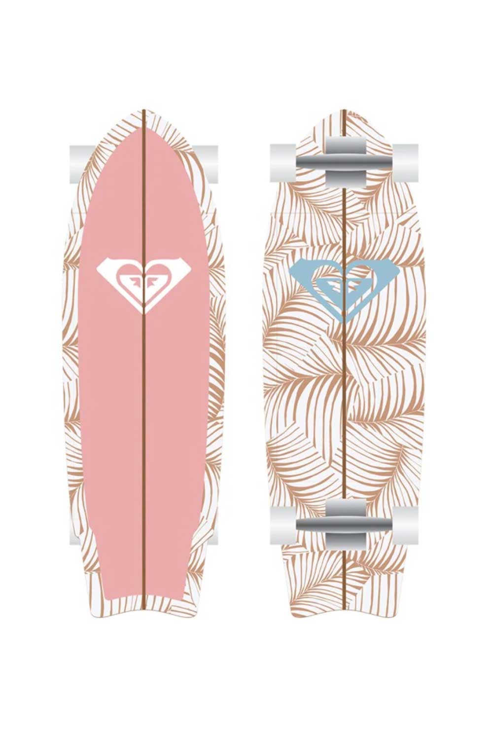 ROXY Palm Dreams Cruiser Skateboard Pink 28"