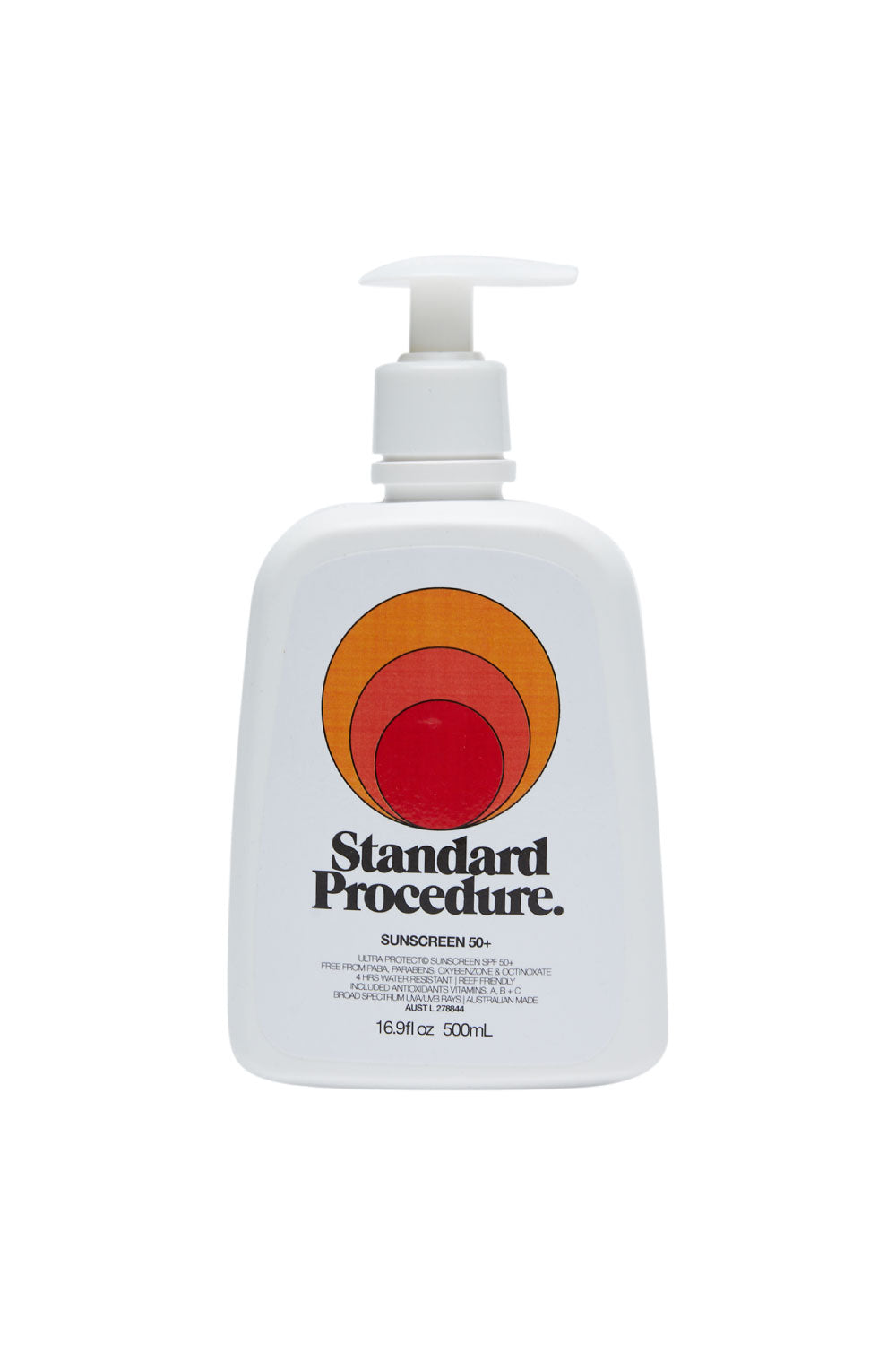 Standard Procedure 500ml Sunscreen Pump