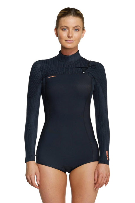 O'Neill Womens Hyperfreak 2mm Chest Zip Long Sleeve Spring Suit Wetsuit