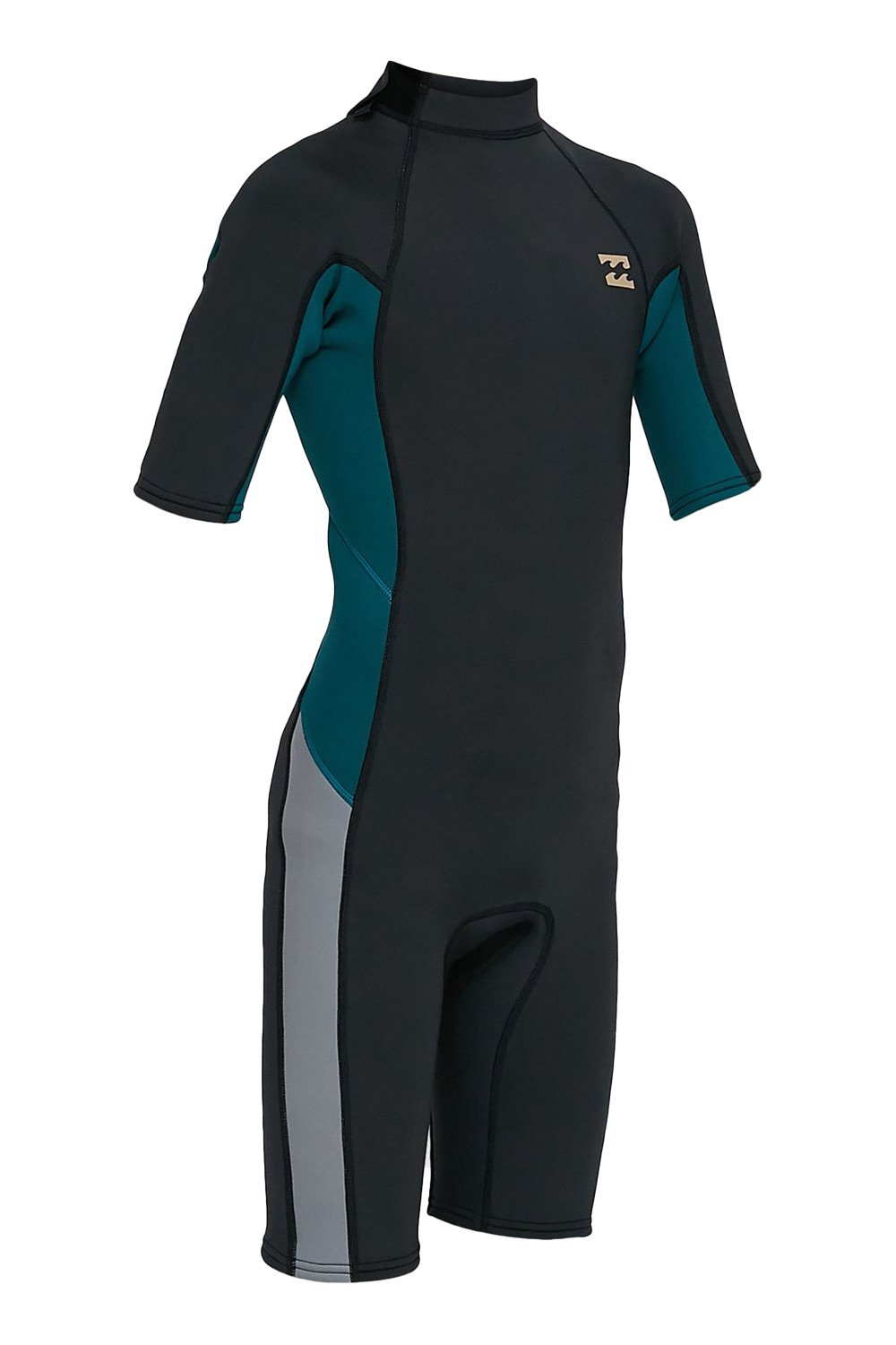 Billabong Boys 202 2mm Absolute Back Zip Short Sleeve Springsuit