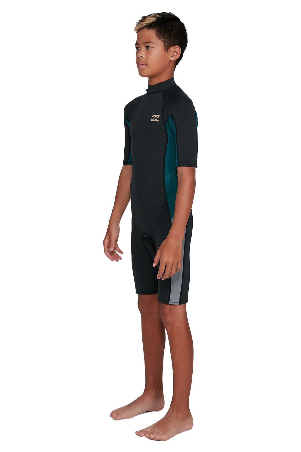 Billabong Boys 202 2mm Absolute Back Zip Short Sleeve Springsuit