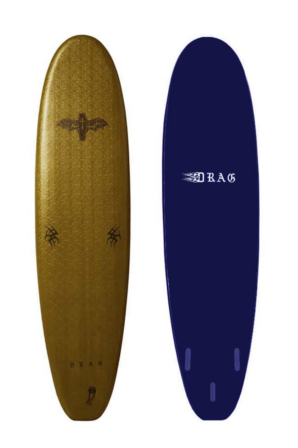 7ft Drag Board Co Coffin Softboard - Fins included