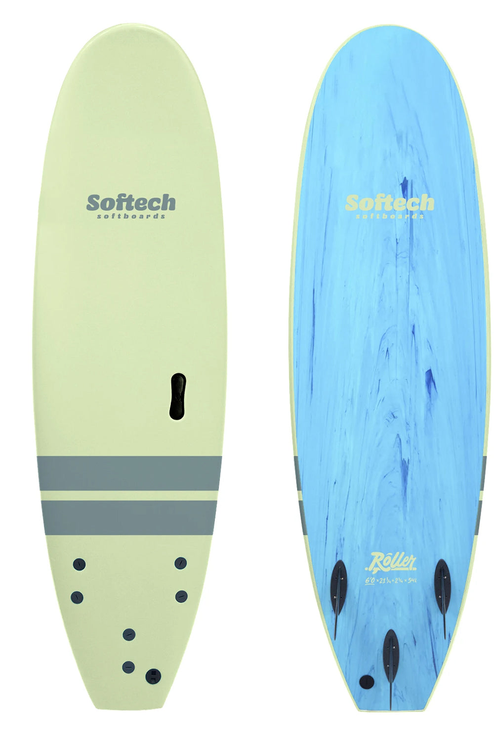 6'6 Softech Roller Softboard - Comes with fins