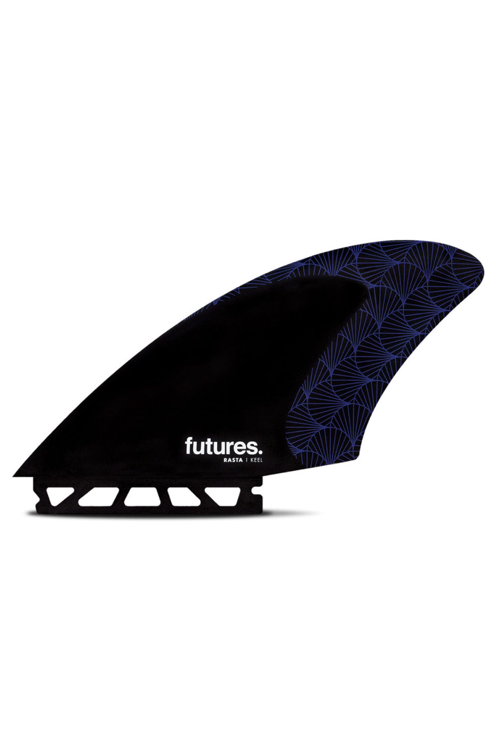 Futures Fins Rasta HC Keel Fin Set - Black/Purple