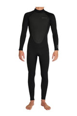 O'Neill Men's Factor 3/2mm Steamer Back Zip Wetsuit - Black