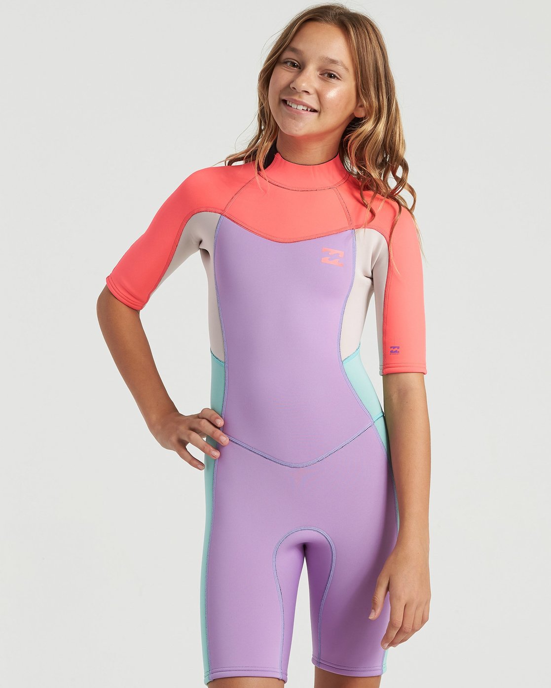 BIllabong Girls (8-14 years) 2/2mm Teen Synergy Back Zip Springsuit Wetsuit