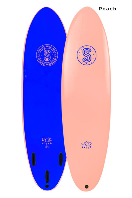 7ft Softlite Pop Stick softboard - Comes with fins