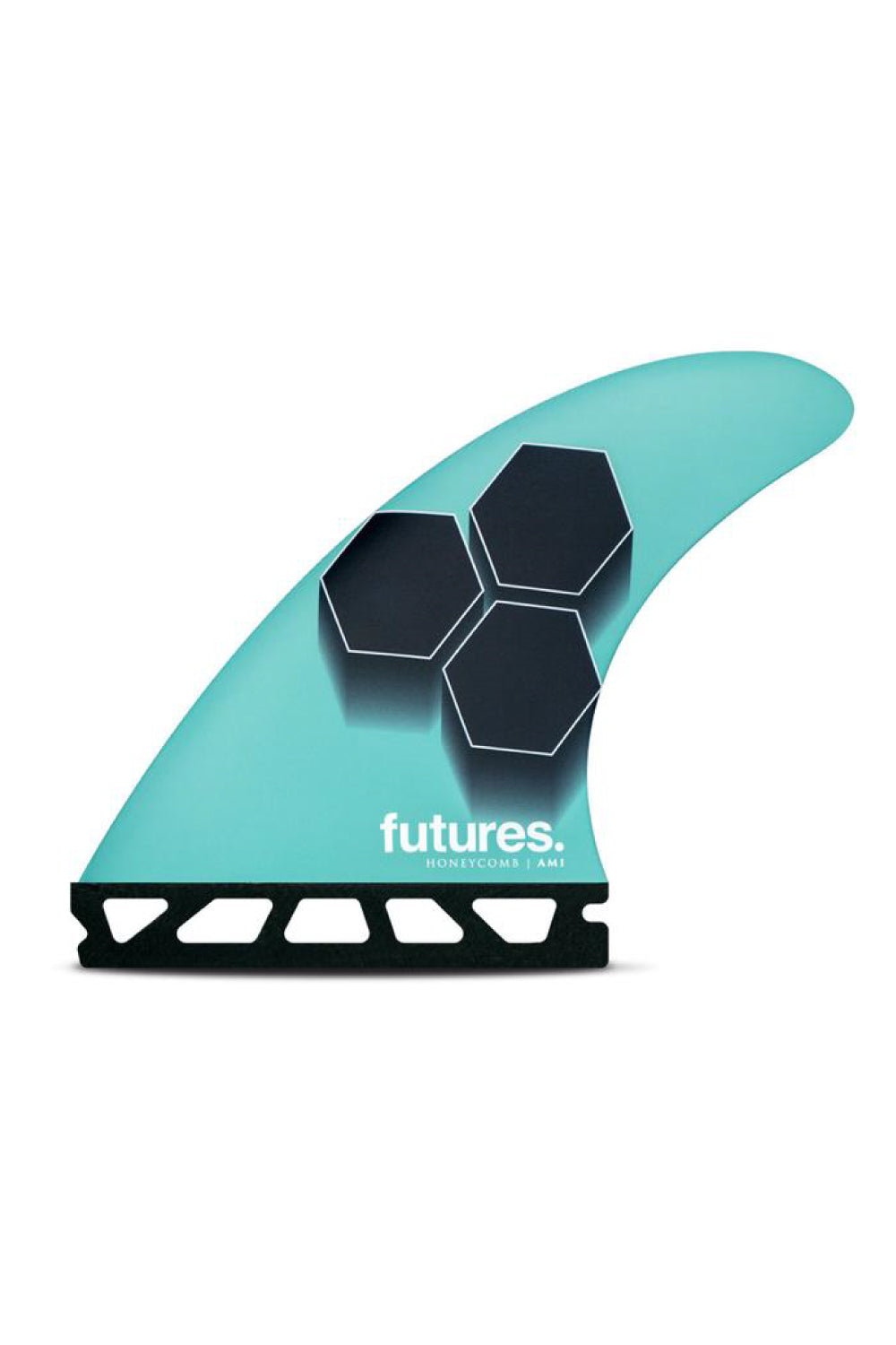Futures Fins AM1 Honeycomb Medium Thruster Fin Set - Teal/Navy