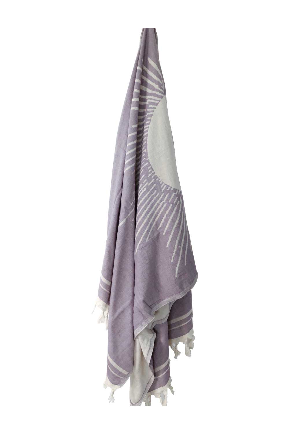 Salty Shadows Jacquard Weave Turkish Beach Towel