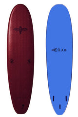 Drag Coffin 8’0 Thruster Softboard - Comes with fins