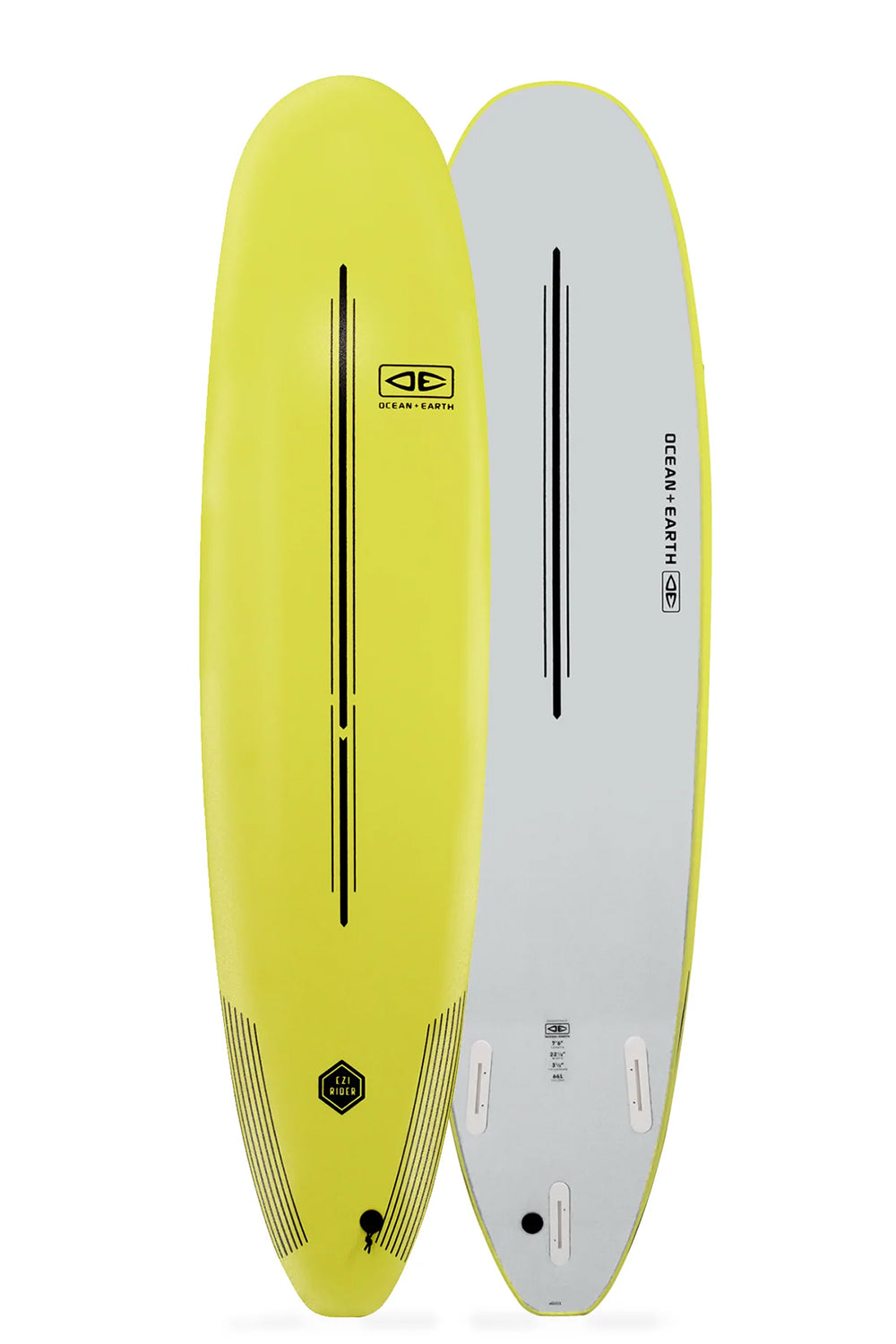 7’6 Ocean & Earth Ezi-Rider Softboard - Comes With Fins