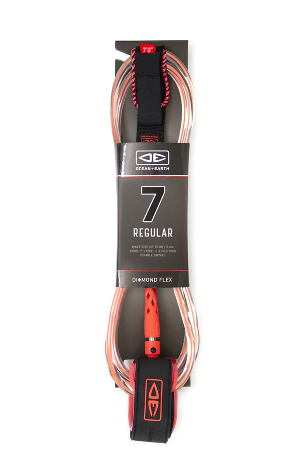 7ft Ocean & Earth Regular Moulded Leash