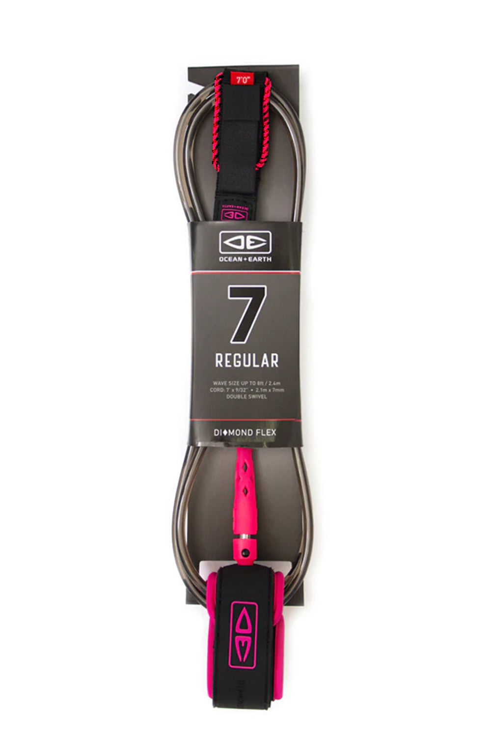 7ft Ocean & Earth Regular Moulded Leash