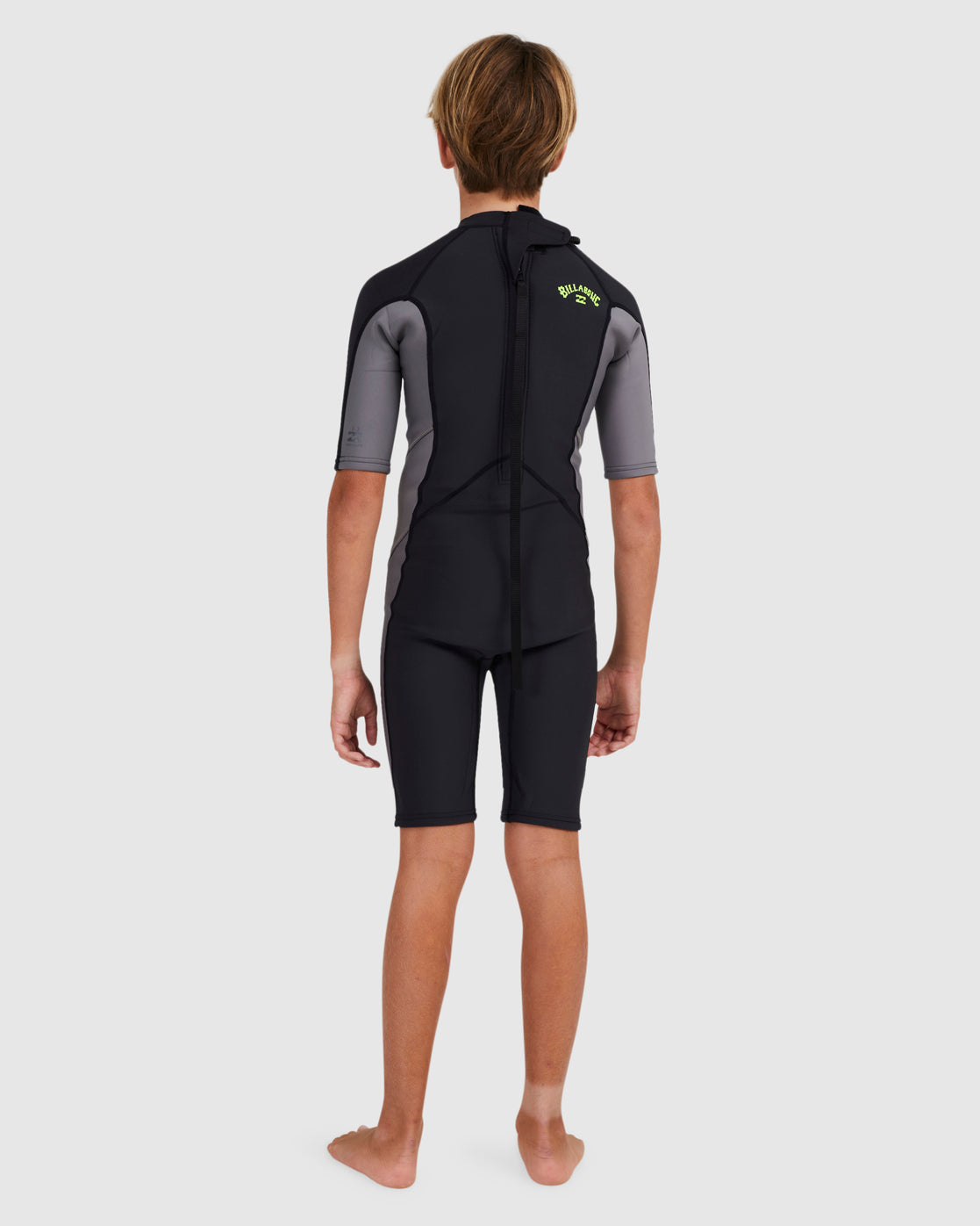 Billabong Boys 202 2mm Absolute Back Zip Short Sleeve Springsuit