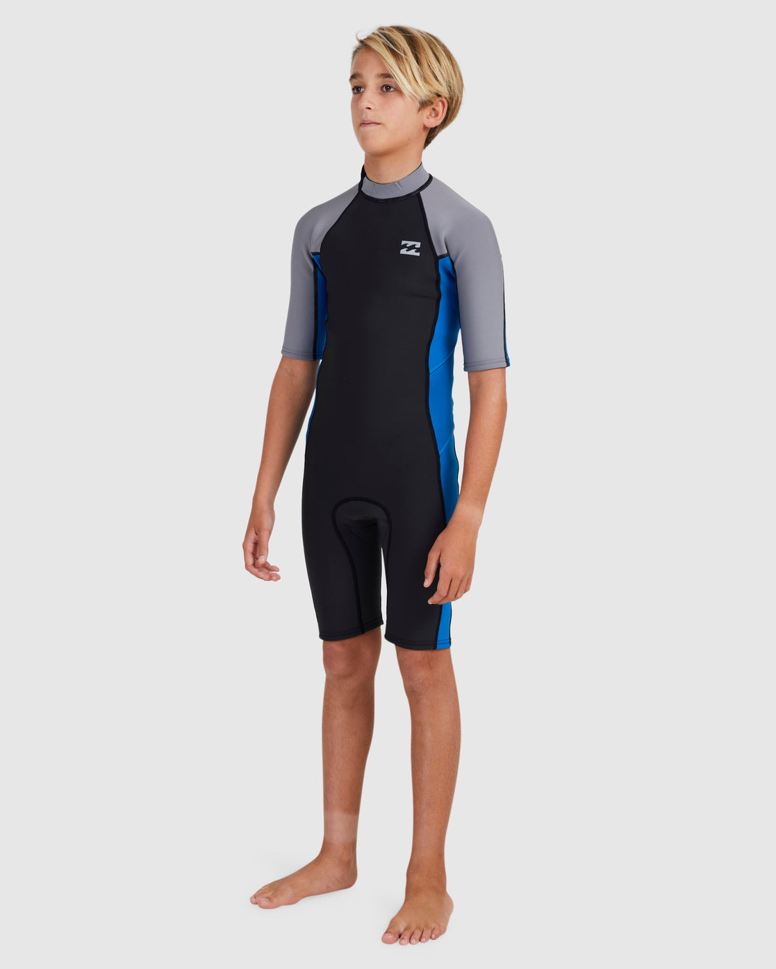 Billabong Boys 202 2mm Absolute Back Zip Short Sleeve Springsuit