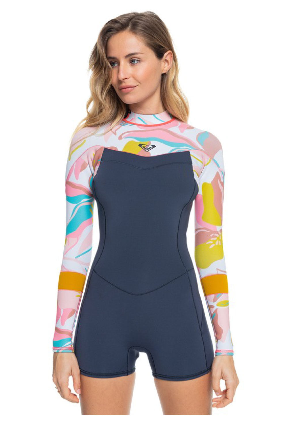 ROXY Womens 2/2mm Syncro Back Zip Long Sleeve Springsuit Wetsuit