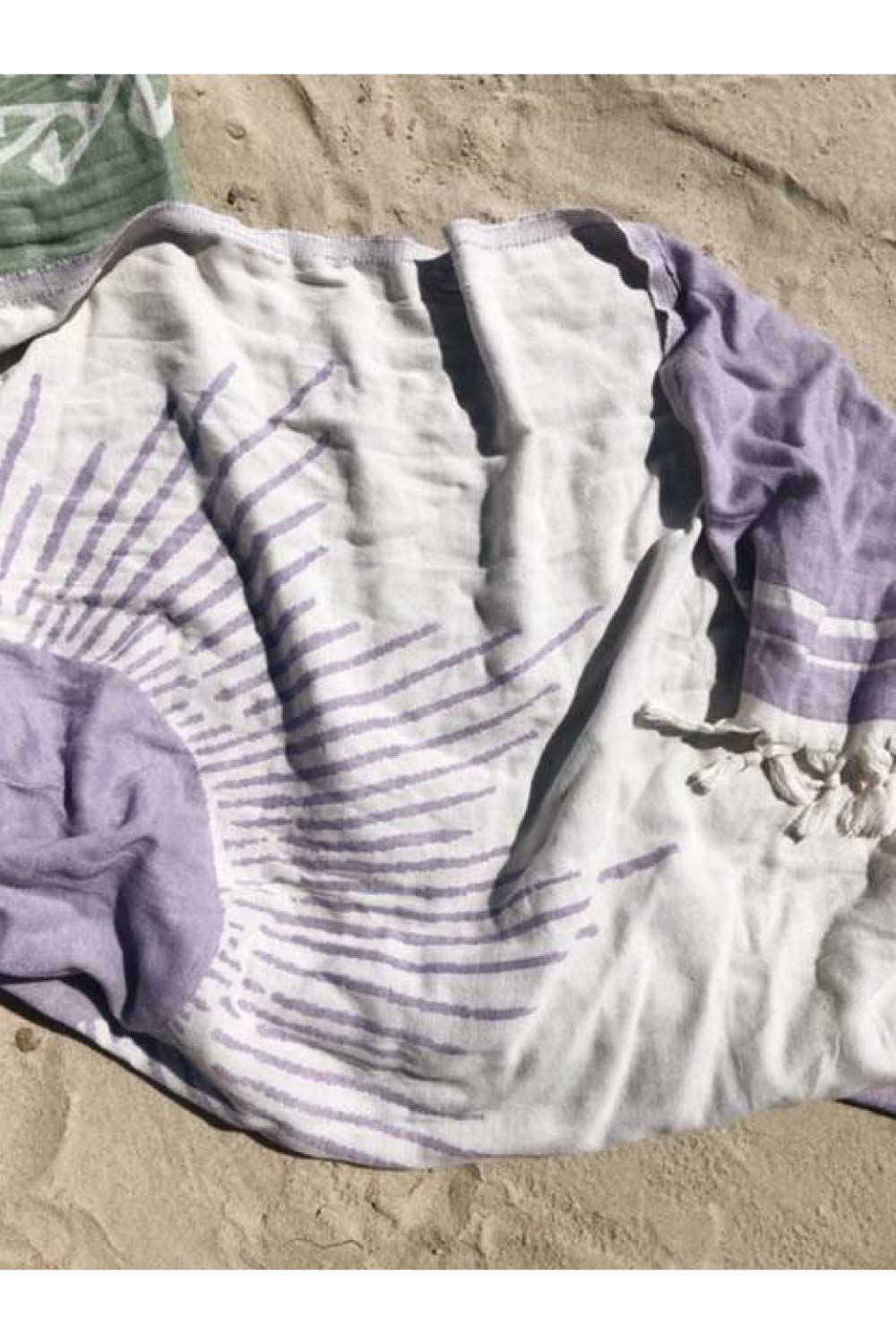 Salty Shadows Jacquard Weave Turkish Beach Towel